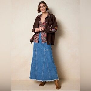 Natural Life Blue Denim Skirt